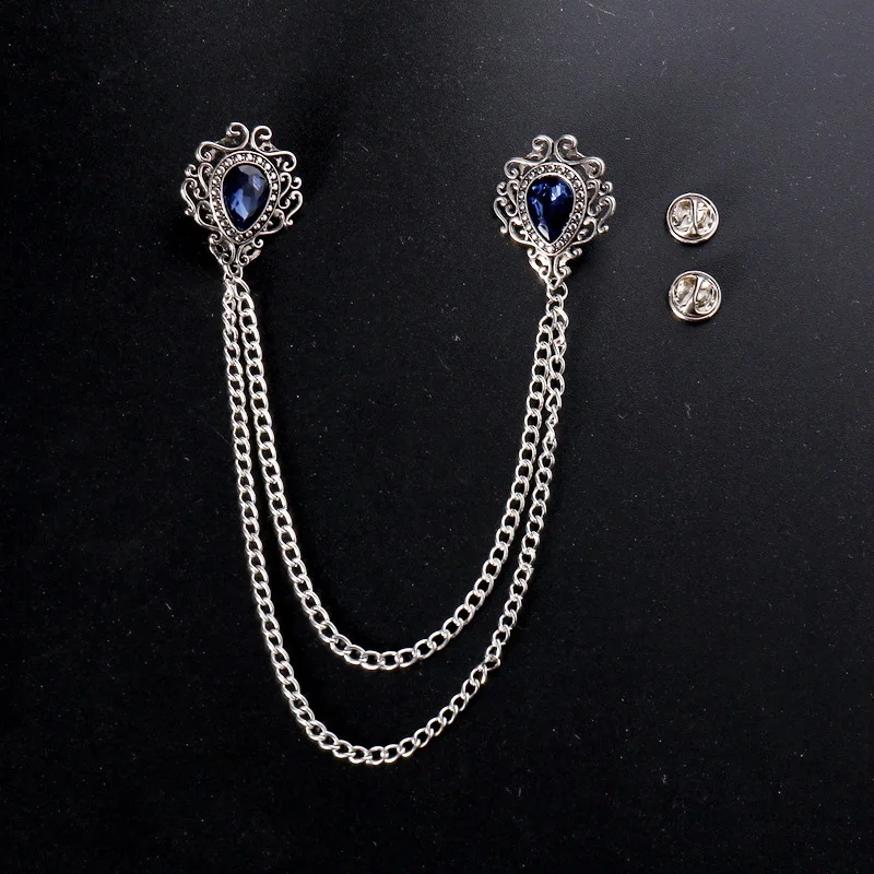 Vintage Collectible Item - Zarif Vintage Alaşım Rhinestone Büyük Broş
