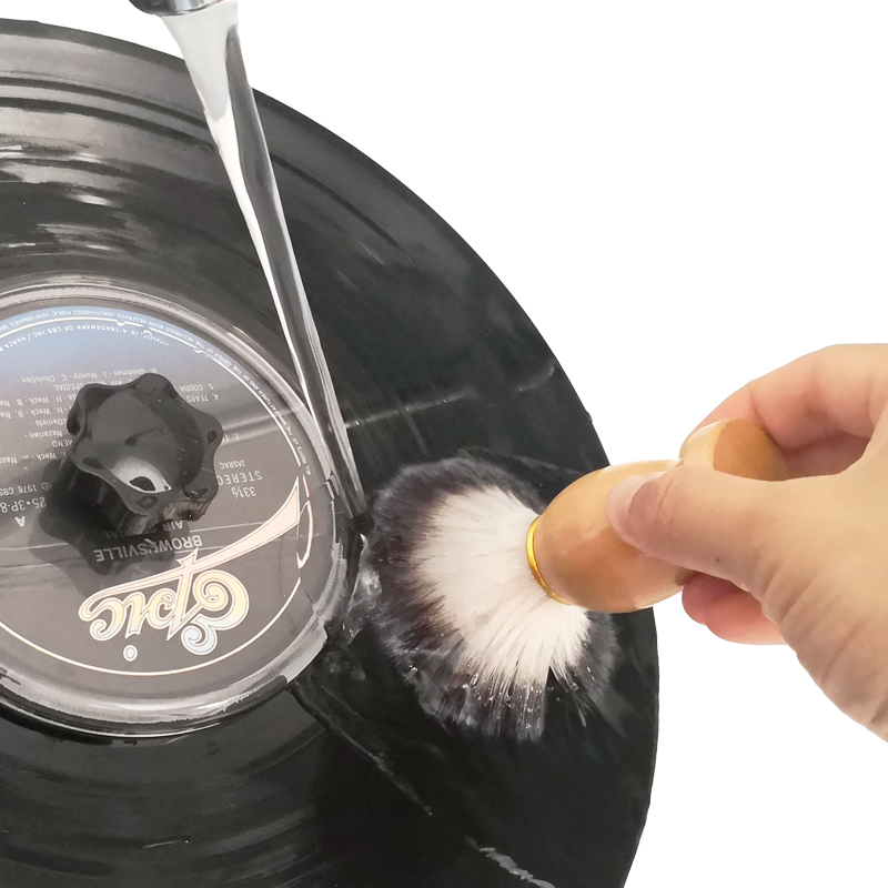 Vinyl Record Cleaner - Vinil Kayıt Ahşap Su Temizleme Fırçası