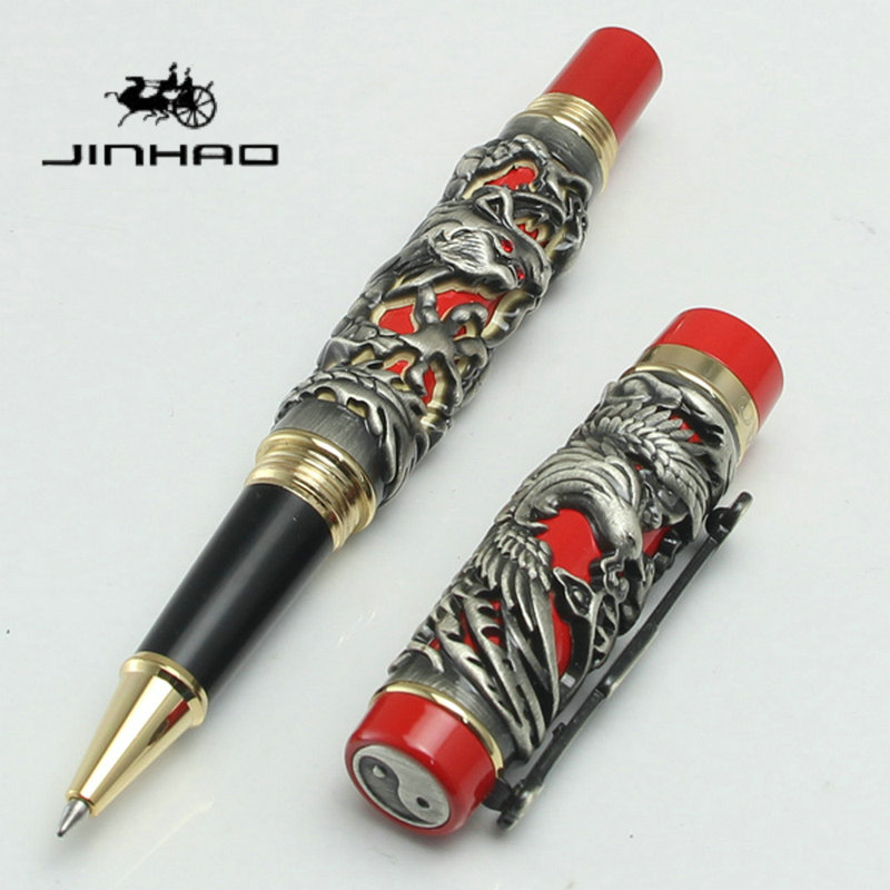 Vintage Collectible Pens - Vintage Koleksiyonluk JINHAO Dragon Phoenix Rollerball