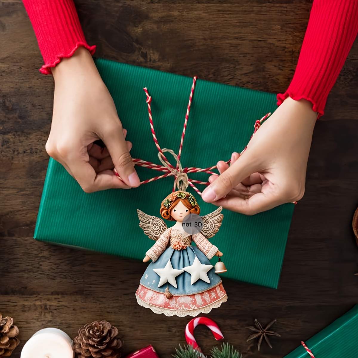 6/12 adet 2D düz ahşap melek s - Vintage Collectible Dolls incelemesi ve fiyatı