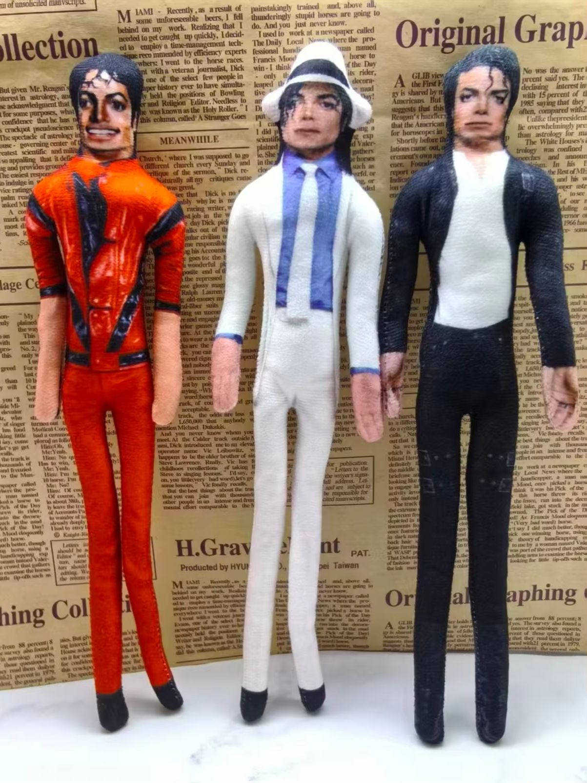 Vintage MJ Michael Jackson Cos - Vintage Collectible Dolls incelemesi ve fiyatı