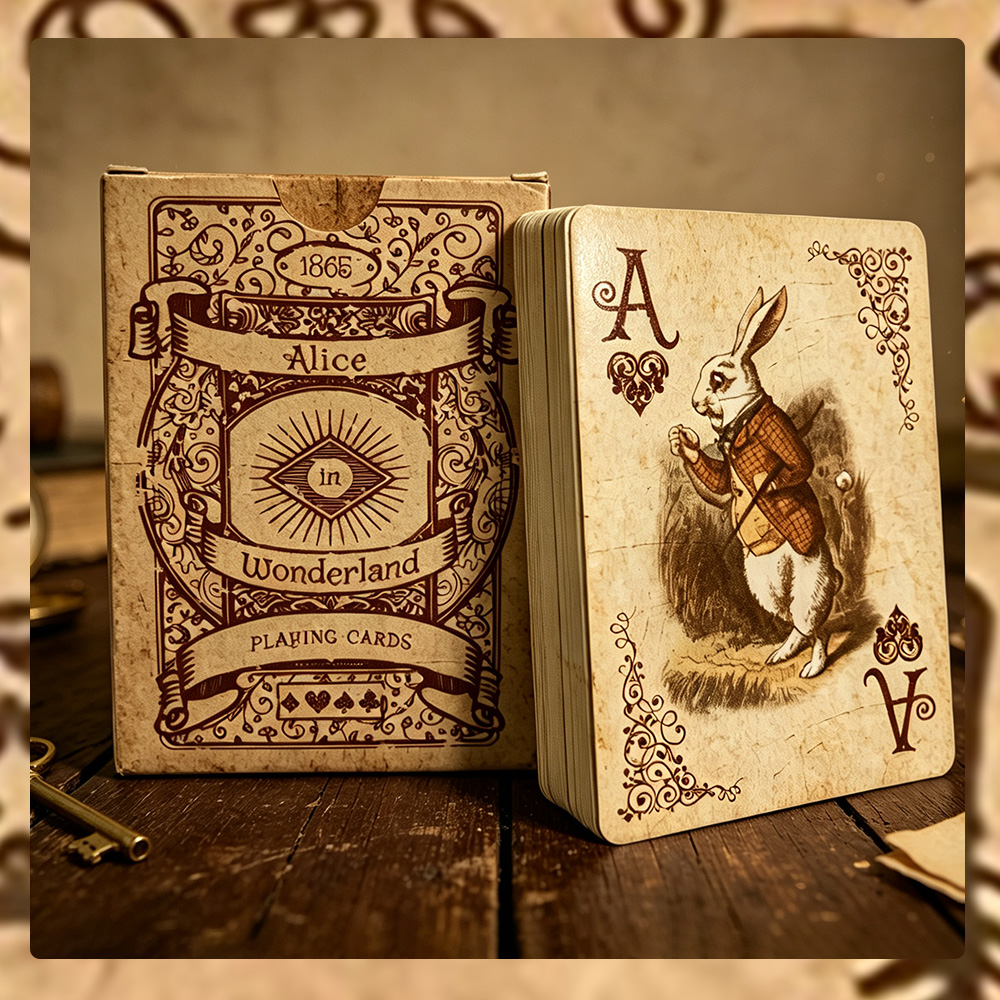 1Set/2Set Alice Vintage Kağıt  - Vintage Collectible Playing Cards incelemesi ve fiyatı